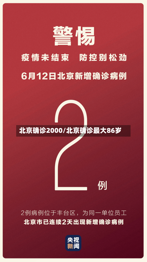 北京确诊2000/北京确诊最大86岁-第2张图片