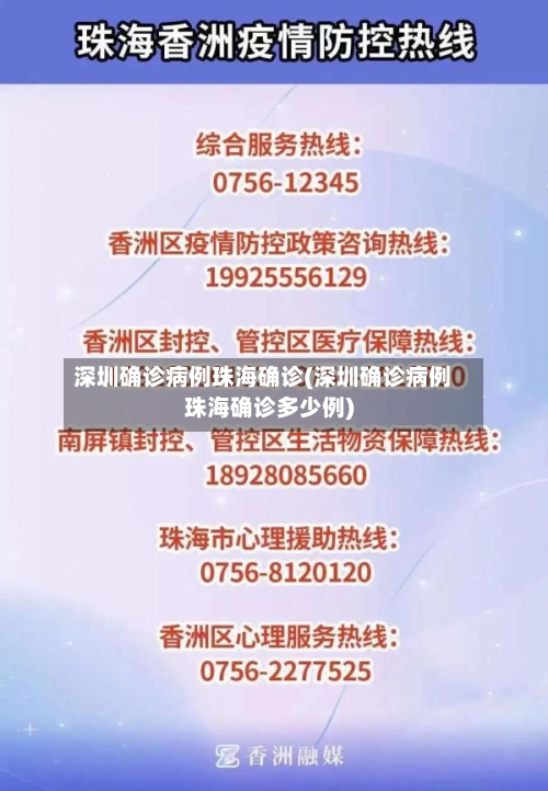 深圳确诊病例珠海确诊(深圳确诊病例珠海确诊多少例)-第2张图片