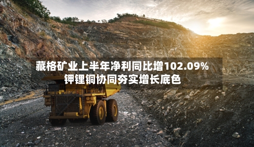 藏格矿业上半年净利同比增102.09% 钾锂铜协同夯实增长底色-第1张图片